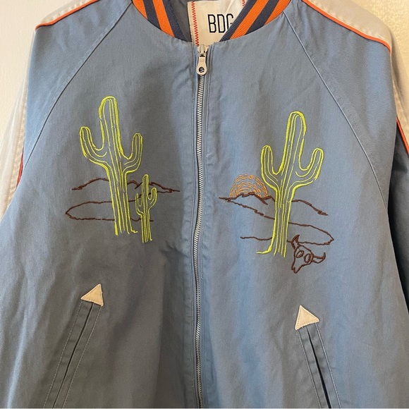 BDG Jacket Embroidered Souvenir Medium New With Tags Cactus - Picture 10 of 12